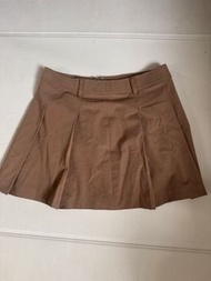 Uniqlo 棕色百褶短裙