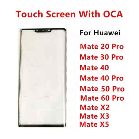 Outer Screen For Huawei Mate 60 Pro X5 X3 50 40 30 20 X2 Touch Panel LCD Display Front Glass Cover R