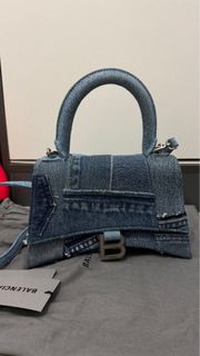 💯Authenic 正品行貨 Balenciaga Hourglass Denim Limited Edition 巴黎世家全球限量牛仔沙漏包