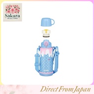 Thermos Vacuum Insulated 2-Way Bottle 0.8L/0.83L Blue Pink, Direct Drinking with Cup, for Kids, Scho