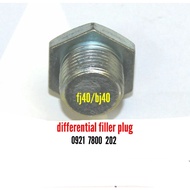 Lc40, fj40, bj40, fj45, bj45, differential, filler plug, land cruiser