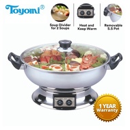 Toyomi 5.8L YuanYang Steamboat with Divider HS 172DV