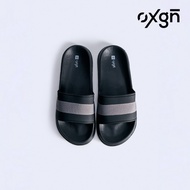 OXGN Single Band Slides For Men (Black/Bone)