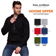 Cotton Fleece Yarn & Spindle Zipper Jacket