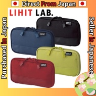 LIHIT LAB Compact Pen Case A7687 Available in 4 Colors: Black, Navy, and More. Ideal for Gadget & St