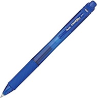 Pentel EnerGel-X Retractable Liquid Gel Pen, 0.7 mm, Blue, Pack of 12