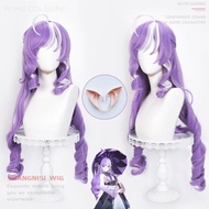 Vivian Wig Game Zenless Zone Zero ZZZ Mockingbird Vivian Cosplay Women 85cm Long Hair Vivian Ears Ha