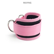 1PC Adjustable D-Ring Ankle Wrist Cuffs Padded Strap Brace  Gym Workouts Kickback For Cable Machine 