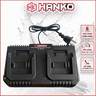 M21 2-battery desk charger, common battery charger 21V 3A HANKO fast charger