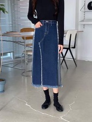 Moci 韓國牛仔中長裙