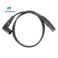 Right Angle Male to Female XLR Cable, Microphone Cord,  Signal Wire Cord for Equilibrium / Mixer / A