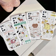 Casing For OPPO A52 A72 A92 Cartoon Cream Cover Pochacco Cinnamoroll Couple Soft TPU 3D Waves Silico