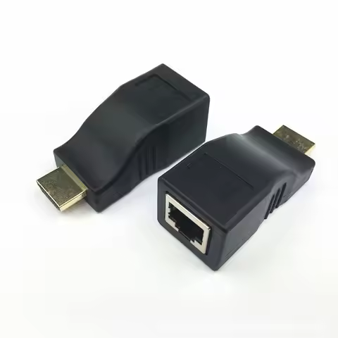 Video Extender HDMI-compatible to RJ45 4K 3D HDTV 1.4 Up to 30M Extension to RJ45 Over Cat 5E/6 Netw