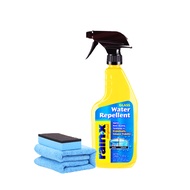 TAC15602 RAIN-X car window water repellent 473mlx1 and car sponge x1 and car towel x1