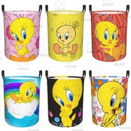Disneys Tweety Bird Foldable Laundry Basket Large Waterproof Dirty Clothes Storage Basket Toy Storag