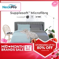 NeckPro Supplesoft Microfibre Fitted Bedsheet Set | 700 Thread Count OEKO-TEX| Fits Up To 14 Inches 