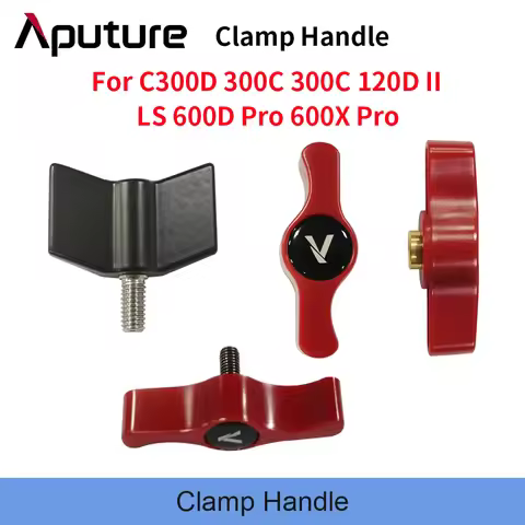 Aputure Clamp Handle for LS C300d II 600d Pro C120 II C300x /Red Tilt Knob Yoke for LS C300d