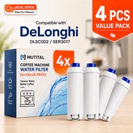 4 PCS Replacement Water Filter Compatible with DeLonghi Coffee Machines DLSC002 SER3017 Ready Stock