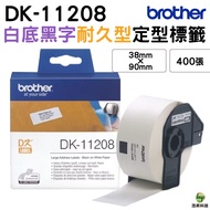 Brother DK-11208 38x90mm Shaped Label Tape