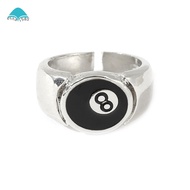 8 Ball Pool Ball Ring Billiards Men'S Ring Adjustable Number Black 8 Eight Pool Billiard Ring, for P