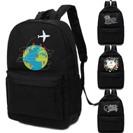 Fashion Man Computer Backpacks World Travel Map Series Outdoor Business Executive Backpack Anti-thef