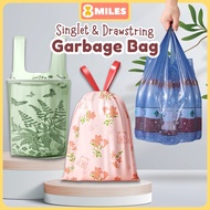 No-Tear Drawstring & Singlet Garbage Bag Trash Bag Leak-proof Strong Easy Tie Handle Disposable Rubb