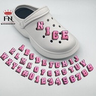 Chibi Shoe Charm/Big Head Decoration Cute Design A-Z/0-9 Durable Not Easily Torn