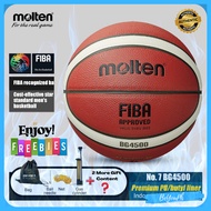 Molten BG4500 Official Size 7 Basketball – FIBA Approved, Indoor Game Ball