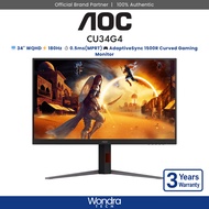 AOC CU34G4 | 34" WQHD | 180Hz | 0.5ms(MPRT) | AdaptiveSync | 1500R Curved Gaming Monitor