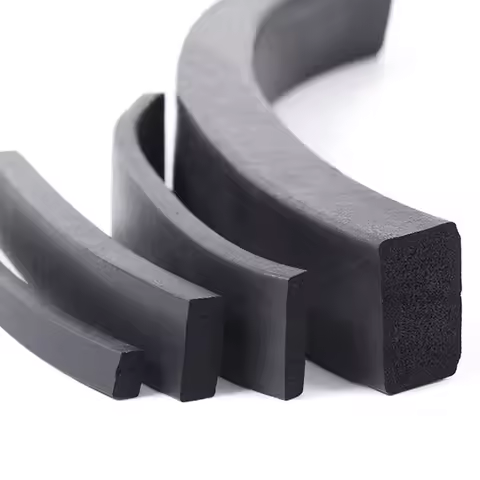 Black EPDM Rubber Foam Sealing Strip Square Sponge Gasket For Cabinet Door Seal 3x3mm 4x4 4x5 4x6 5x