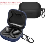 Silicone Case with Carabiner For SHOKZ OpenFit 2（T920），SHOKZ OpenFit （T910）/SHOKZ OpenFit Air（T511） 