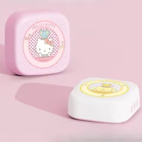 Sanrio Cute Anime Mini Bluetooth Speaker Pochacco Pompompurin Hello Kitty Square Portable MicroSD Li
