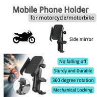 Phone Holder Motorcycle GPS Handphone Holder Bracket Bike Motor Navigation Pemegang Telefon Bimbit