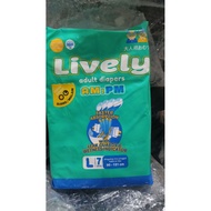 Lively Adhesive Adult Diapers Size M8/ L7