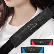 1/2pcs Carbon Fiber Car Seat-belt Protect Cover Car Shoulder Pad for Jaguar XEL F-TYPE XFL F-PACE E-