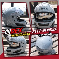 หมวกกันน็อค INDEX รุ่น 811 i SHIELD-มีแว่น 2 ชั้น/ 811-ไม่มีแว่น L รอบหัว 58-60 CM