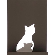 想貓書架 不鏽鋼桌上型貓咪書架 卡片架 明信片架 DM架 展示架