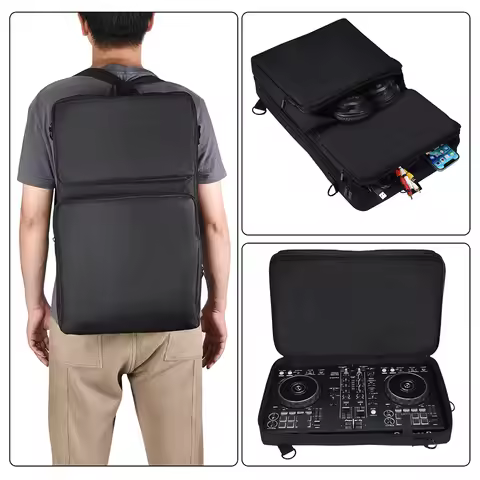 Carrying Case Backpack for Pioneer DDJ-400 DDJ-FLX4//Roland DJ-202/Hercules Inpulse 300/Native Instr