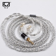 KZ 8 Core Silver Blue Hybrid 784 Cores Upgraded Silver plated Upgrade Cable Earphones Cable For KZ Z