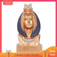 Meihe Egyptian Queen Head Statue Natural Resin Gift Pharaoh Figurine Decor BUN