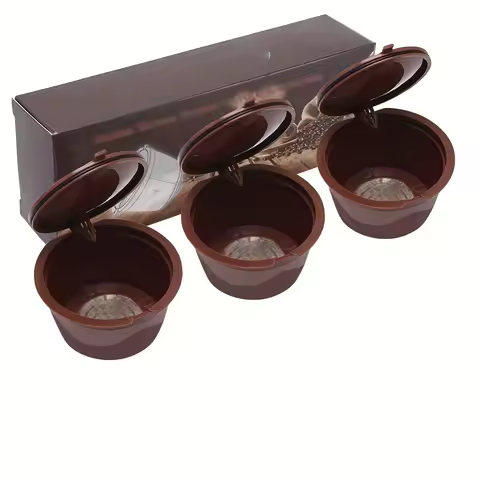 1/3/5pcs Refillable Coffee Capsules Filter Cup Compatible Taste Adapter Reusable Nescafe Dolce Gusto