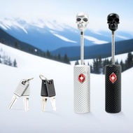 New Style Ready Stock tsa13226 Customs Lock Wire Rope Customs Padlock Skull Customs Combination Lock