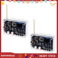 [Redpowderyan.] 2set  FM Radio DIY Electronic Kit 409.85MHz Adjustable Frequency 87-108MHz OLED Disp