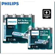 Philips Power LongLife  AA (R6)/ AAA (R03) 1.5V carbon zinc Batteries