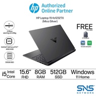 HP Victus Gaming Laptop 15-fa1231TX(Blue)/15-fa1232TX(Silver) (Intel® Core™ i5-12450H, 8GB, 512GB SSD, NVIDIA® GeForce RTX™ 4050 Laptop 6GB, Windows 11 Home) [FREE] HP Backpack (Grab/Touch &amp; Go Credit Redemption : 1/5 - 31/7/2024*)