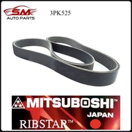 Original Mitsuboshi Fan Belt 3PK525 - Perodua Viva 1.0 / 660 ( Rib Belt Tali Kipas )
