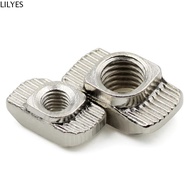 LILYES Thread T Nut For 2020 3030 4040 4545 Series EU Standard M3-M8 T-Slot Carbon Steel Aluminum Pr