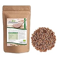 Mynatura Organic psyllium seeds, 1000 g, from India, rich in fibre, food grade, 99% purity, pure natural product, for baking, suitable for humans and animals (1)