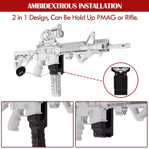 AR15 Wall Mount ABS Hook Bracket Gun Airsoft Accessories Hunting For AR10 AK47 M4 .223 556 Rifle Wit
