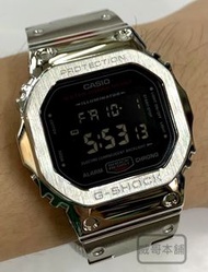 【威哥本舖】G-Shock 全新不鏽鋼改裝實品 DW-5600改裝 DW-5600HR 已改含錶（銀殼銀字款）